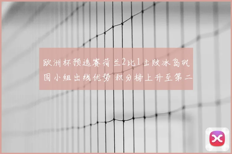 欧洲杯预选赛荷兰2比1击败冰岛巩固小组出线优势 积分榜上升至第二位